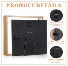 Load image into Gallery viewer, Bracken Fern on Live Edge Cherry // Shadow Box Pyrography Art