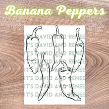 Load image into Gallery viewer, Hand-Drawn Banana Pepper Templates