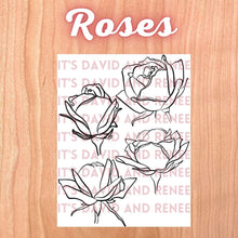 Load image into Gallery viewer, Hand-Drawn Roses Templates
