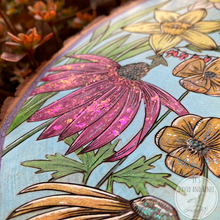 Load image into Gallery viewer, "Spring & Summer" Pyrography Art