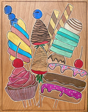 Load image into Gallery viewer, "Dessert Bouquet" Pyrography Art