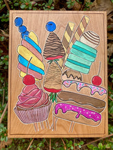 Load image into Gallery viewer, "Dessert Bouquet" Pyrography Art