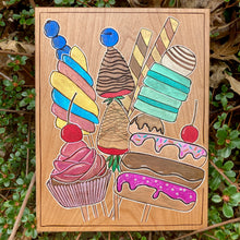 Load image into Gallery viewer, "Dessert Bouquet" Pyrography Art