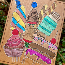 Load image into Gallery viewer, "Dessert Bouquet" Pyrography Art