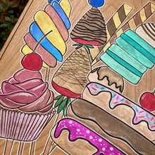 Load image into Gallery viewer, "Dessert Bouquet" Pyrography Art