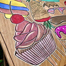 Load image into Gallery viewer, "Dessert Bouquet" Pyrography Art