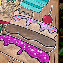 Load image into Gallery viewer, "Dessert Bouquet" Pyrography Art