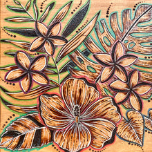 Load image into Gallery viewer, &quot;Tropical Botanical Experimental&quot; Pyrography Art
