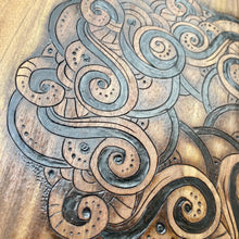 Load image into Gallery viewer, "Mosaic of the Deep" Pyrography Art
