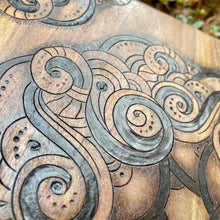 Load image into Gallery viewer, "Mosaic of the Deep" Pyrography Art