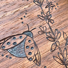 Load image into Gallery viewer, Lavender and Ladybug Serving Board