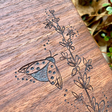 Load image into Gallery viewer, Lavender and Ladybug Serving Board