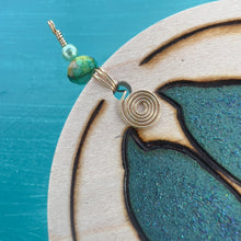 Load image into Gallery viewer, Chunky Glitter Teal Paw Print Ornament