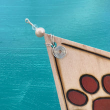 Load image into Gallery viewer, Metal Red Paw Print Ornament