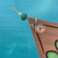 Load image into Gallery viewer, Green Paw Prints Ornament