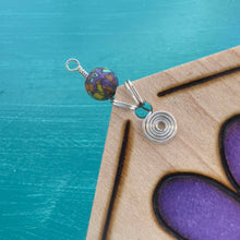 Load image into Gallery viewer, Bright Purple Paw Print Ornament