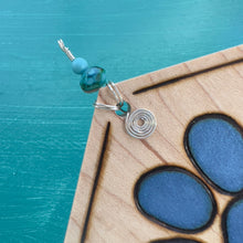 Load image into Gallery viewer, Bright Blue Paw Print Ornament