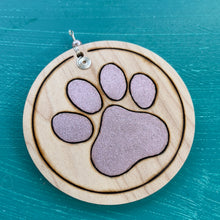 Load image into Gallery viewer, Light Pink Paw Print Ornament