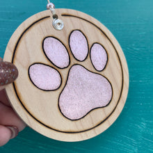 Load image into Gallery viewer, Light Pink Paw Print Ornament