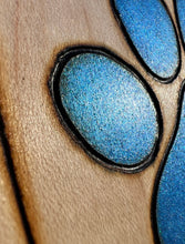 Load image into Gallery viewer, Bright Blue Paw Print Ornament
