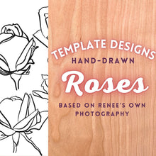 Load image into Gallery viewer, Hand-Drawn Roses Templates