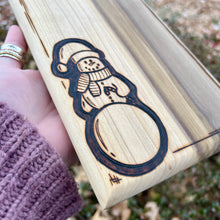 Load image into Gallery viewer, Snowman Cutting/Serving Board
