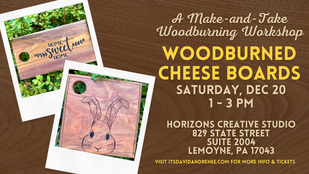 Charcuterie Board // A Make-and-Take Woodburning Workshop (Dec 20)