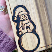 Load image into Gallery viewer, Snowman Cutting/Serving Board
