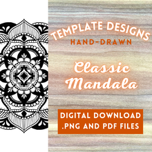 Load image into Gallery viewer, Classic Mandala Radial Design Template
