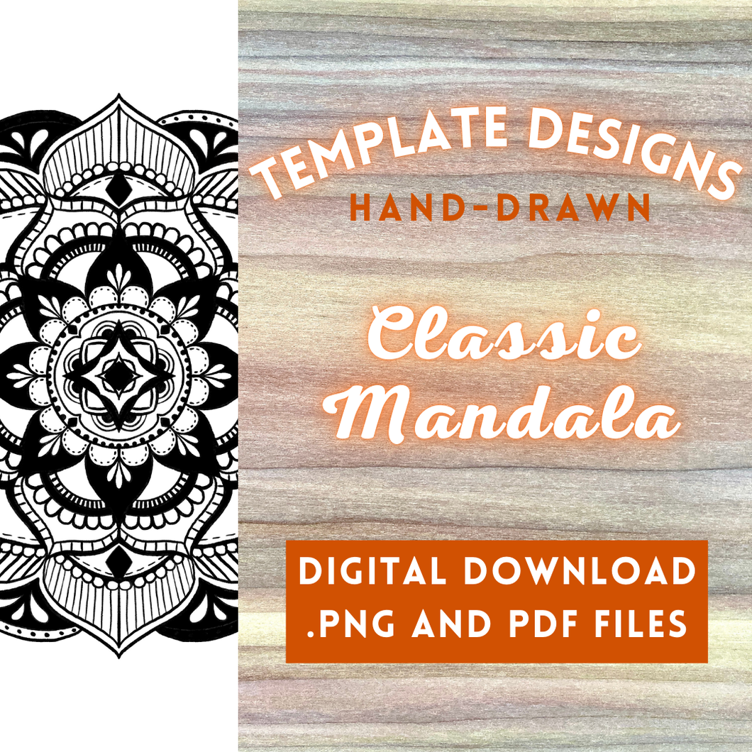 Classic Mandala Radial Design Template