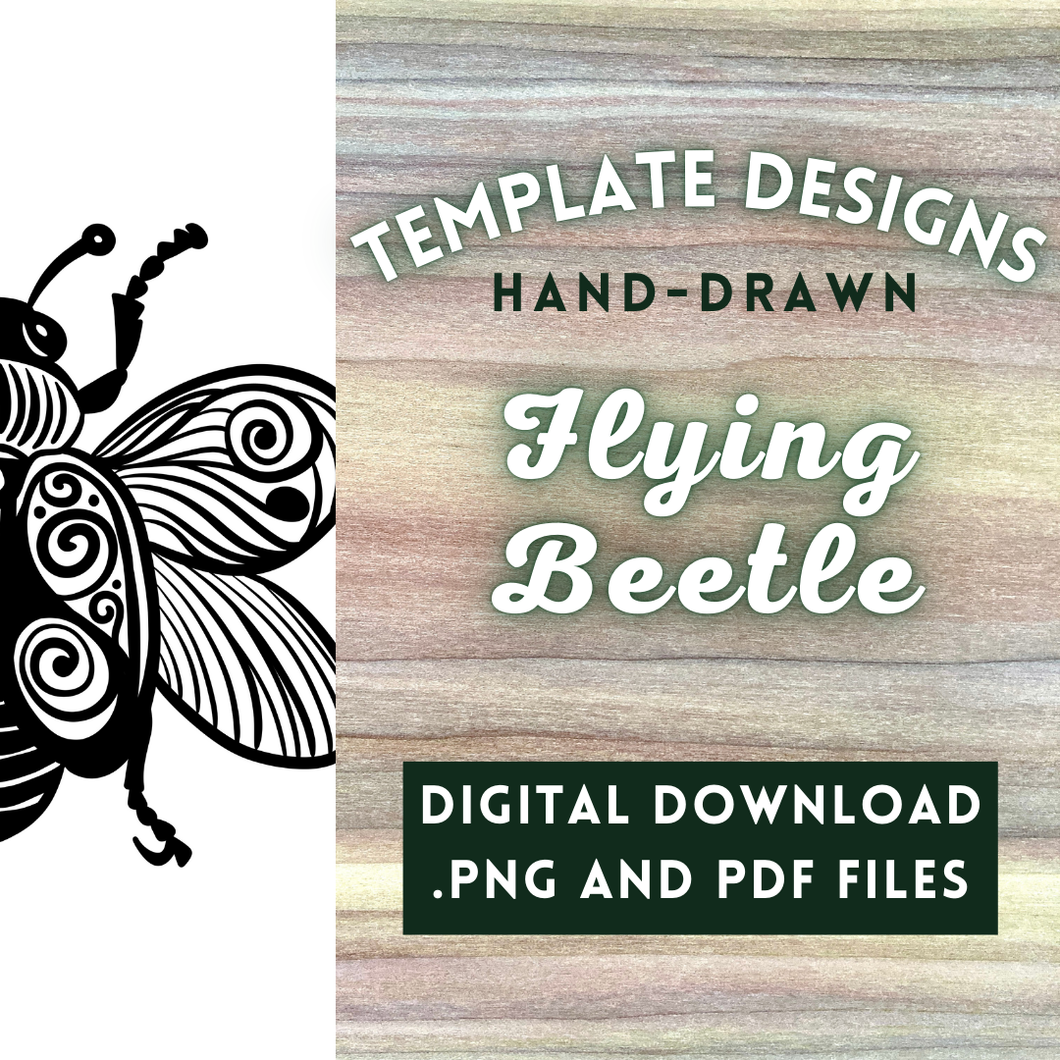 Flying Folk Beetle Template