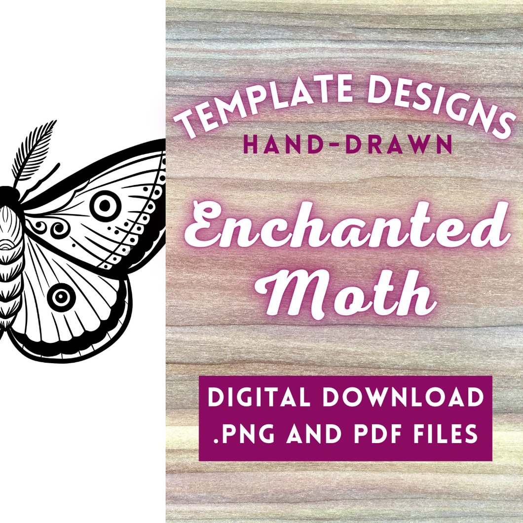 Enchanted Moth Template