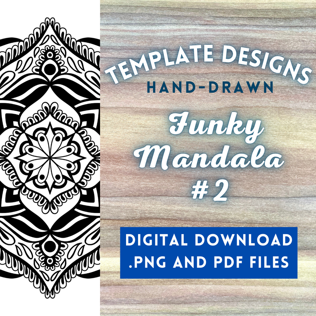 Funky Mandala #2 Radial Design Template