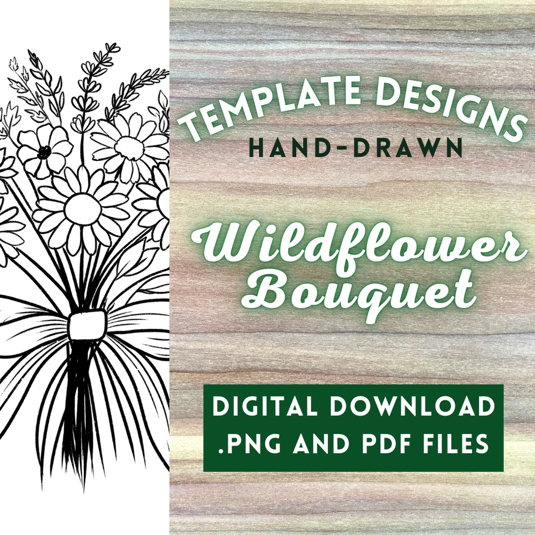 Wildflower Bouquet Template