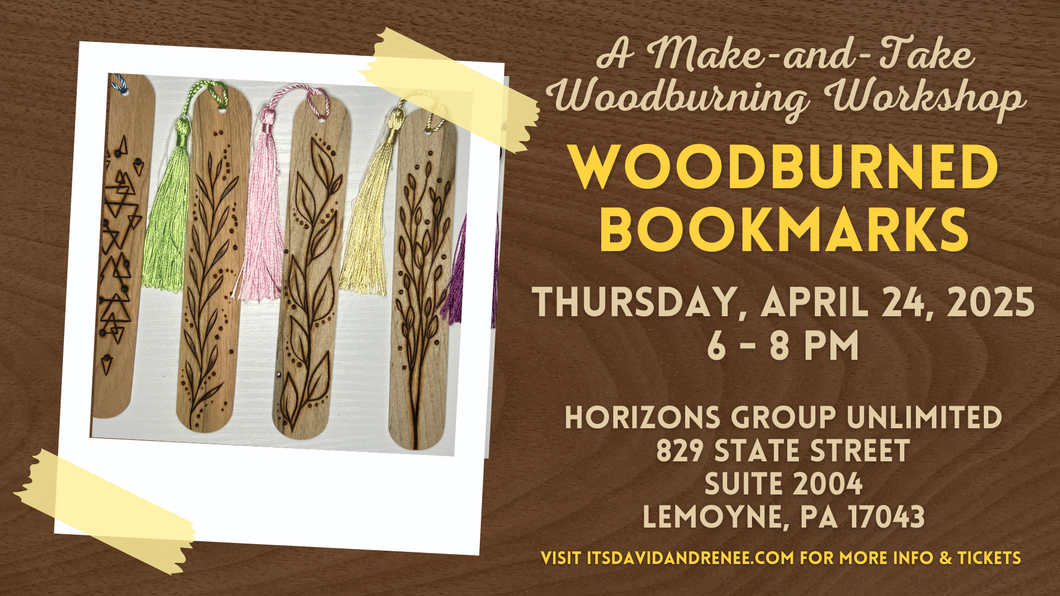 Cute Bookmarks // A Make-and-Take Woodburning Workshop