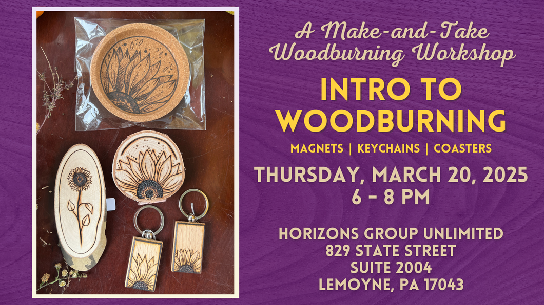 Intro to Woodburning // A Make-and-Take Woodburning Workshop