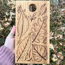 Load image into Gallery viewer, Autumn Leaves Cutting/Serving Board
