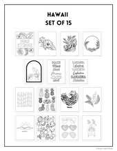 Load image into Gallery viewer, DIY Watercolor Coloring Page Kits
