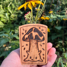 Load image into Gallery viewer, Small Woodburned Bud Vases
