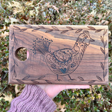 Load image into Gallery viewer, Folky Chicken Cutting/Serving Board
