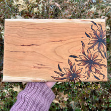 Load image into Gallery viewer, Funky Floral Cutting/Serving Board
