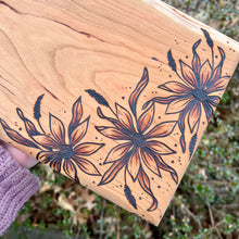 Load image into Gallery viewer, Funky Floral Cutting/Serving Board
