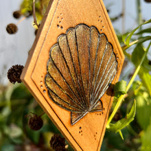 Load image into Gallery viewer, Shell II Pyrography Mini Art/Ornament
