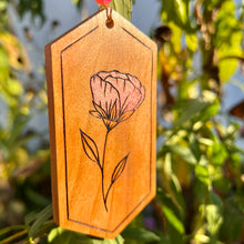 Load image into Gallery viewer, Flower IX Pyrography Mini Art/Ornament
