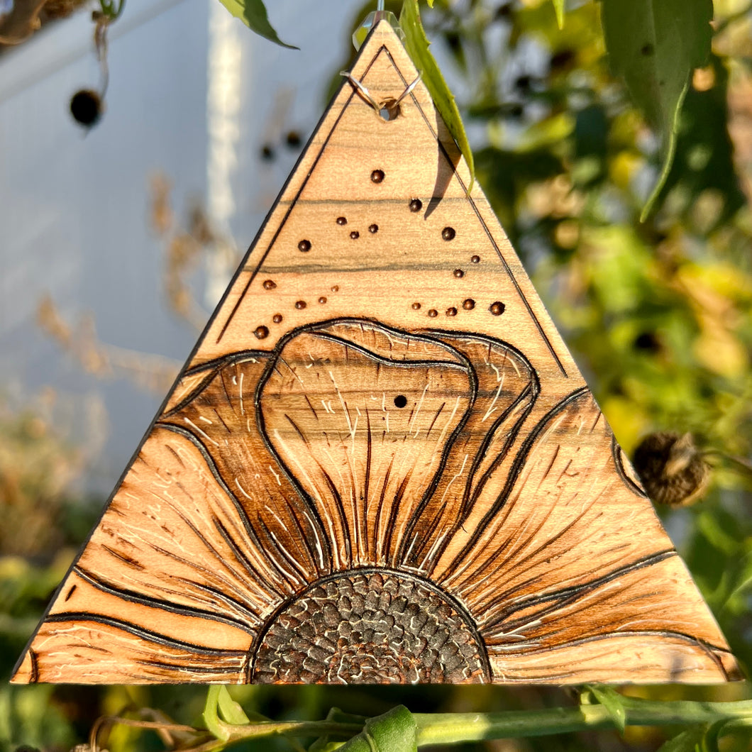 Flower I Pyrography Mini Art/Ornament