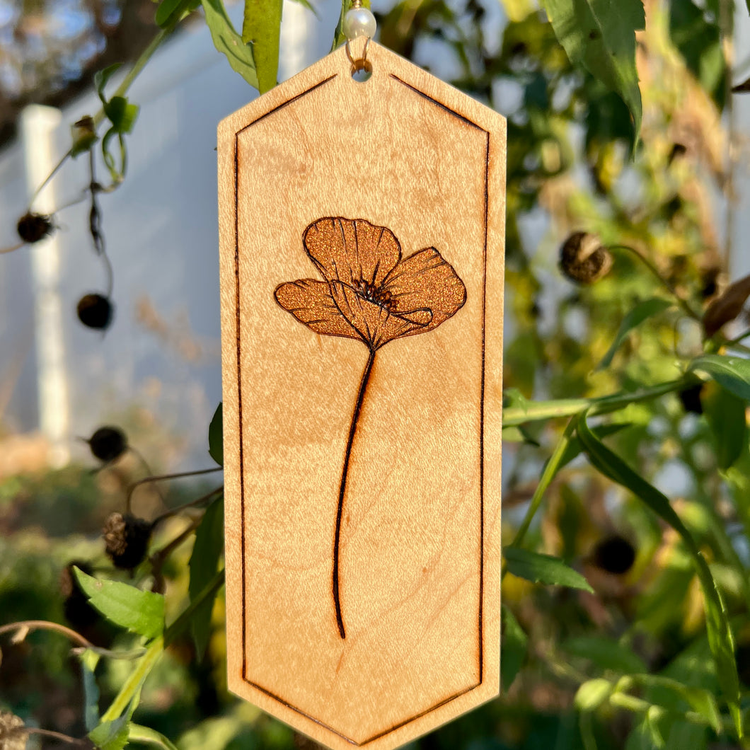 Flower VIII Pyrography Mini Art/Ornament