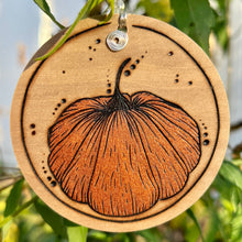 Load image into Gallery viewer, Pumpkin I Pyrography Mini Art/Ornament
