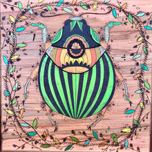 Load image into Gallery viewer, &quot;Beetle Boi&quot; Pyrography Art
