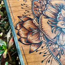 Load image into Gallery viewer, &quot;Spring Showers&quot; Mandala Pyrography Art
