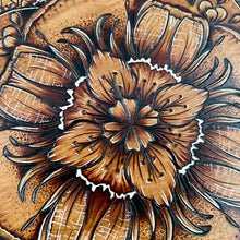 Load image into Gallery viewer, &quot;Spring Showers&quot; Mandala Pyrography Art
